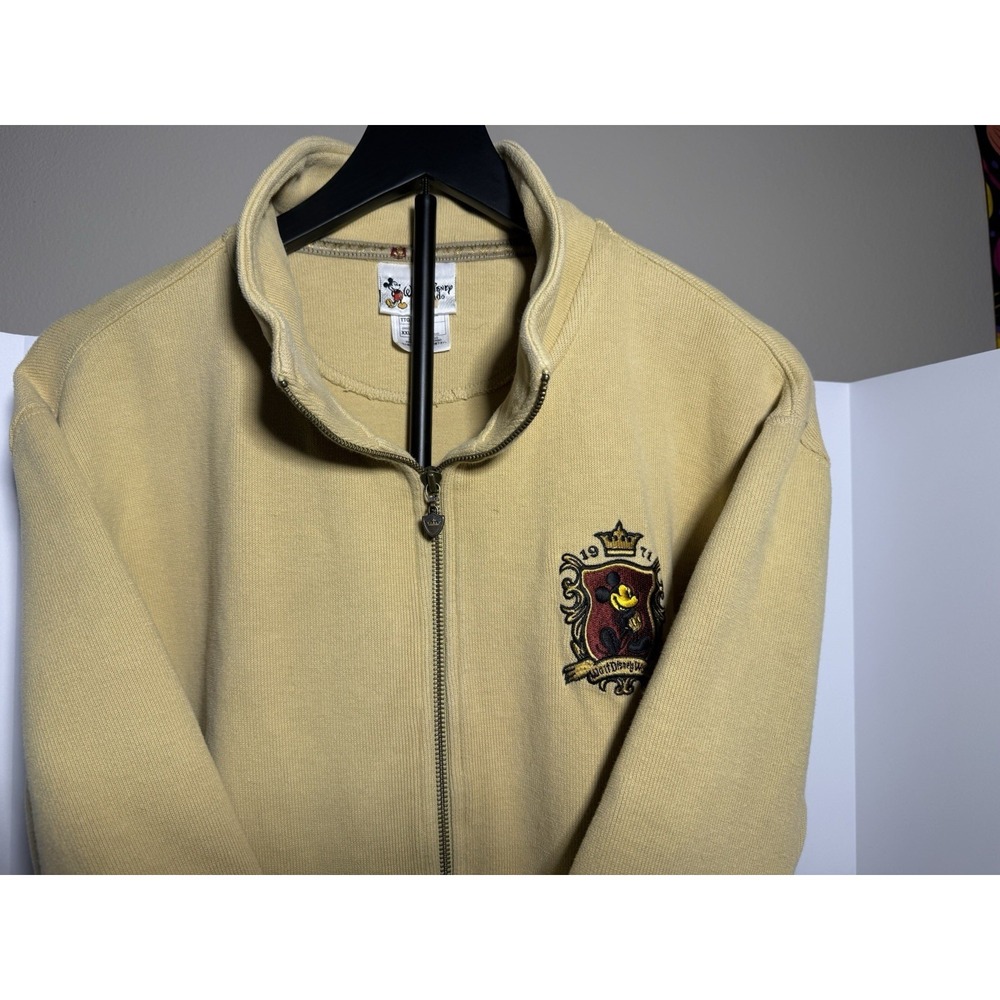 Walt Disney World "1971" Crest Mickey Mouse Embroidered‎ Full-Zip Jacket XXL